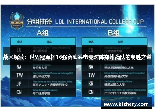 战术解读：世界冠军杯16强赛汕头电竞对阵郑州战队的制胜之道